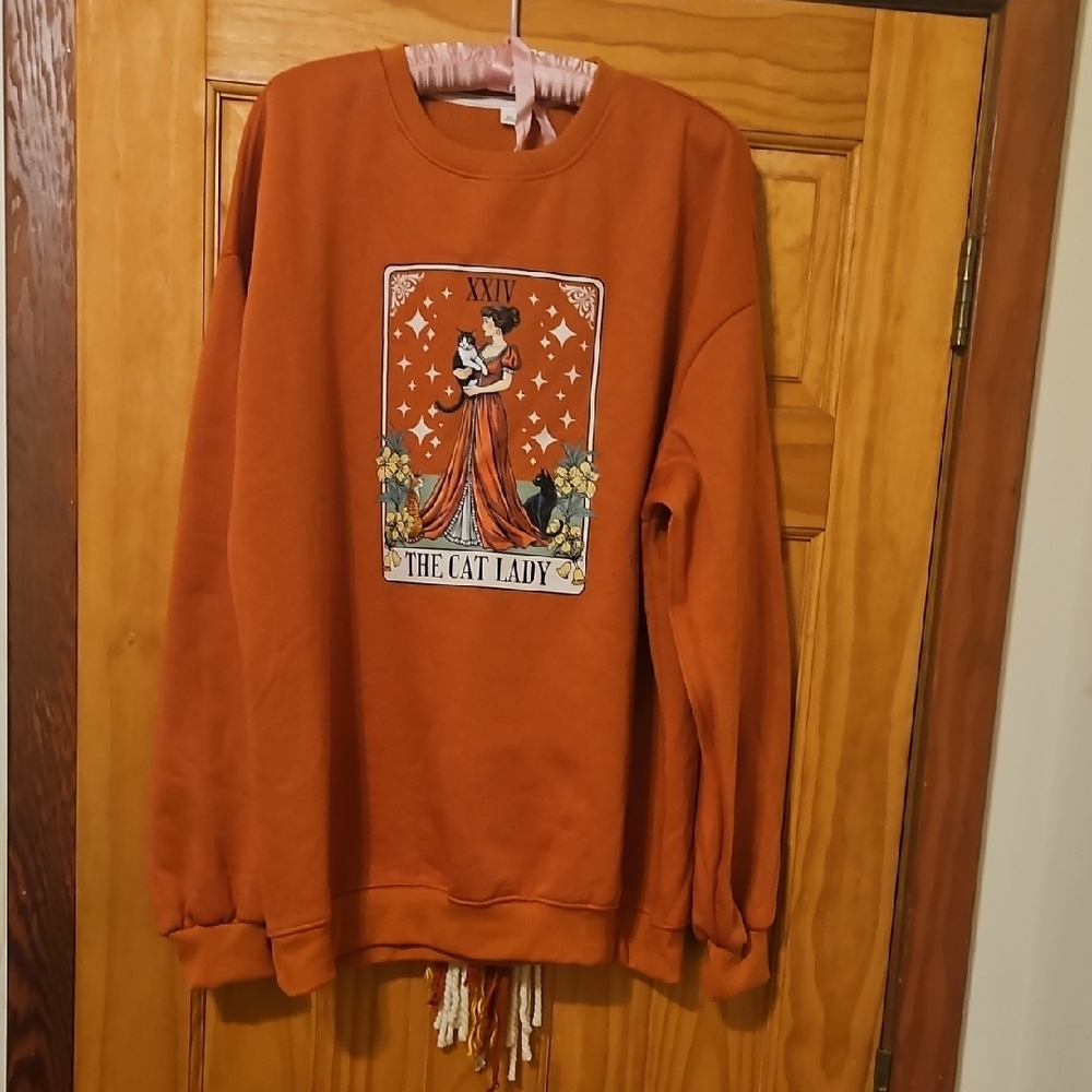 The Cat Lady Graphic Sweatshirt